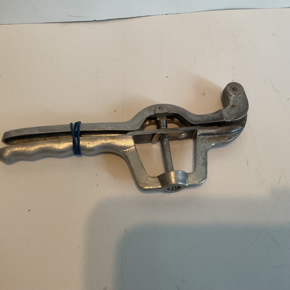 Vintage olive stoner / cherry pitter- farmhouse display or use to pit cherries